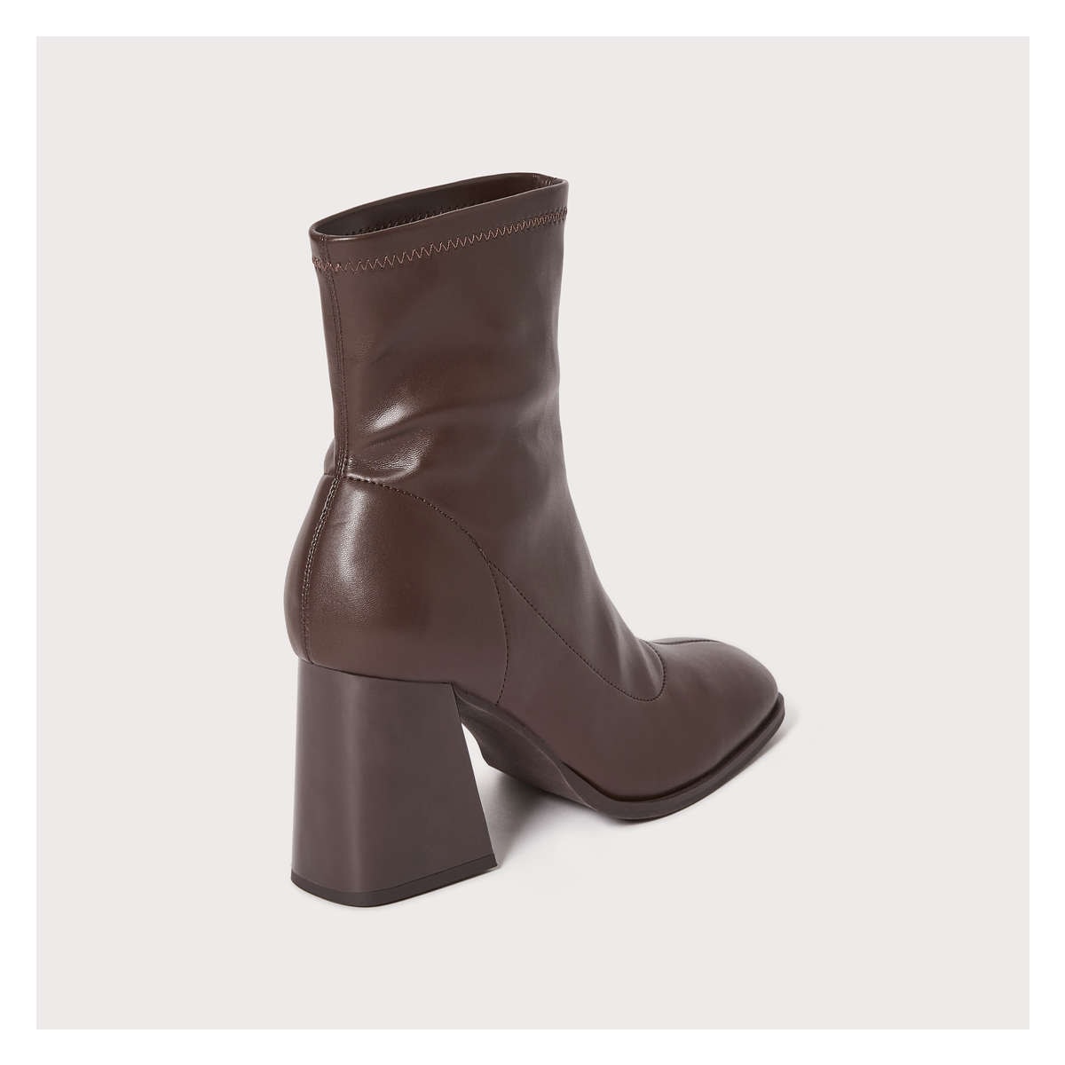 Stretch Booties in Dark Brown from Joe Fresh